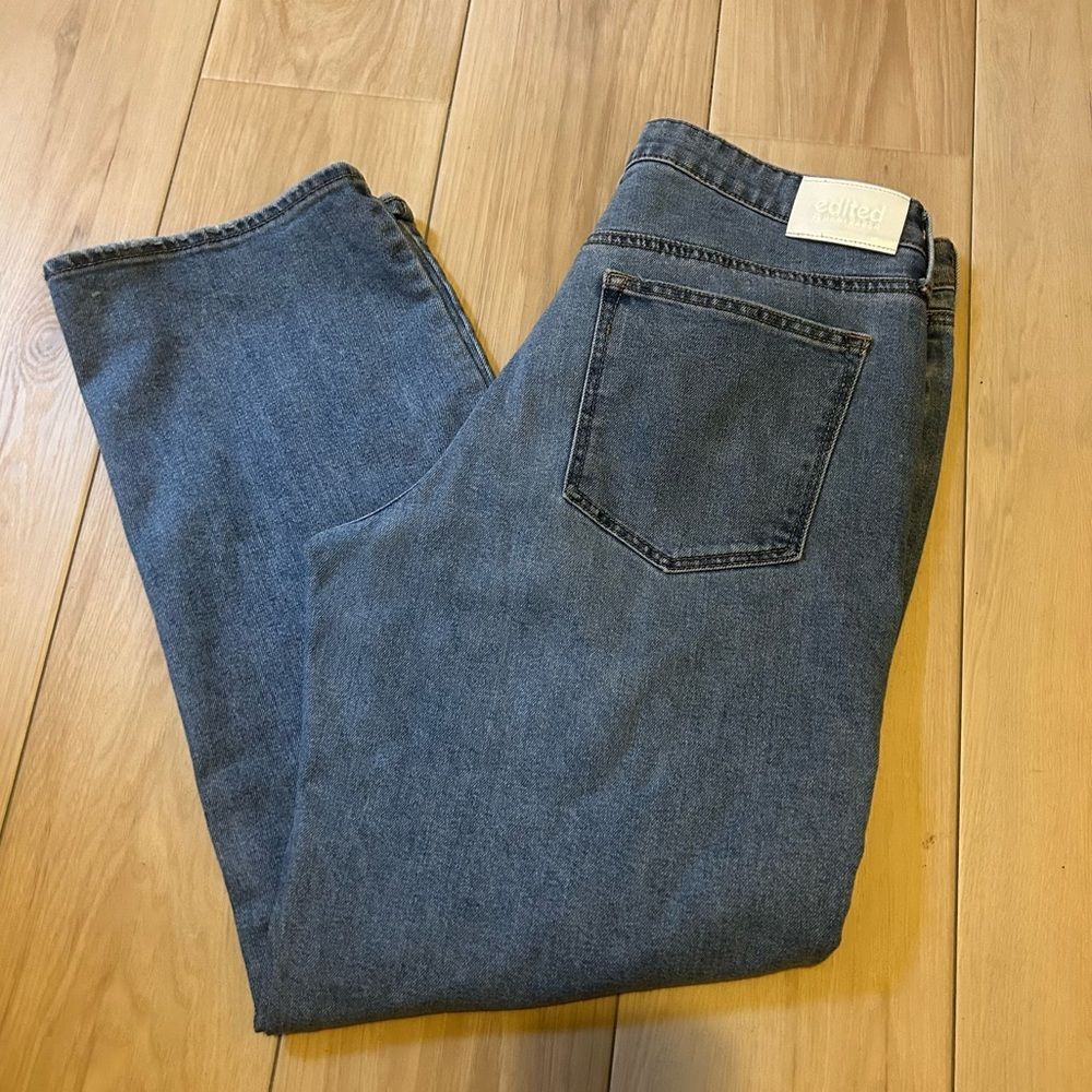 Edited by Remi Bader Women's Straight Leg Jeans Light Wash Size 12